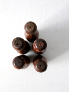 Wooden Skill Development <b>Bowling</b> Game Natural Handcrafted Polished Skittles Pin Set Educational Play Equipment Birthday Gift - Product Image 5