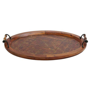 <b>Rustic</b> Distressed Gray Eco-Friendly Handmade Wooden Serving Tray Handles Perfect Farmhouse Decor <b>Coffee</b> <b>Table</b> Ottoman Use Great - Product Image 6