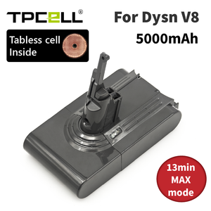 <span class=keywords><strong>Batterie</strong></span> TPCELL 4Ah/5Ah pour aspirateur à main <span class=keywords><strong>Dyson</strong></span> <span class=keywords><strong>V8</strong></span> TABLESS cell <span class=keywords><strong>V8</strong></span> <span class=keywords><strong>Absolute</strong></span>, <span class=keywords><strong>batterie</strong></span> rechargeable pour <span class=keywords><strong>Dyson</strong></span> <span class=keywords><strong>V8</strong></span> SV10 - Product Image 2