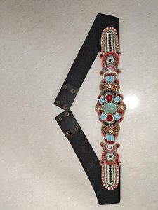Ceinture de taille pour femme brodée de style mode, colorée et durable, personnalisable pour sari, kurti et tenues de fête, avec broderie artisanale - Product Image 2
