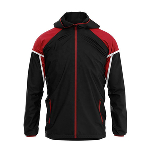 Custom Design Logo Softshell <b>Jacket</b> Black <b>Red</b> Color Blocking Zipper Closure Breathable Polyester Autumn Wear Regular Fit <b>Jackets</b> - Product Image 1