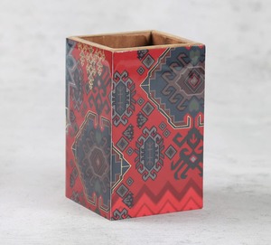 Organisateur de bureau en bois de qualité supérieure, design moderne, imprimé et personnalisé, avec affichage de la température, porte-stylos, pour usage professionnel. - Product Image 6