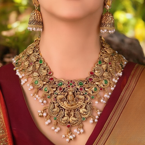 Juego de Collar Gargantilla Jewelemarket Heritage Temple con Piedra Pota y Perla 10575406PGR - Gargantillas Finas - Product Image 3