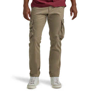Pantalon cargo kaki pour homme, coupe droite, plusieurs poches, style décontracté, tissu en toile mi-lourd, respirant, à porter au printemps - Product Image 1