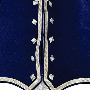 Gilet de danse traditionnel en velours fait à la main, tenue de danse écossaise, sur mesure, toutes tailles - Product Image 4