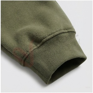 Conjunto Deportivo con Capucha para Hombre, Color Verde Oliva, Manga Larga, Color Sólido, Casual, Transpirable, Corte Regular, Ropa de Otoño - Product Image 6