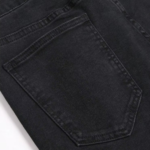 Wholesale Custom Mid Waist Regular Fit Casual Denim Shorts <b>Men</b> Solid Color High Quality Quick Dry Breathable Sale - Product Image 5