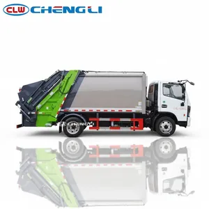 Camion compacteur de déchets 4x2 de 12 tonnes avec chargeur arrière pour la collecte des ordures et des déchets, vente directe usine - Product Image 2