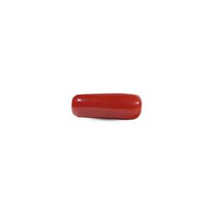 Natural Red Coral Oval Cut Loose Gemstone 6.65 Carat for Fine Jewelry - Product Image 1