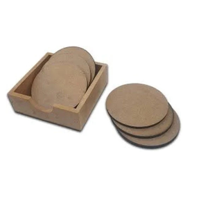 Sous-verre en MDF en forme d'œuf, vierge, personnalisable avec logo, le plus vendu - Product Image 3