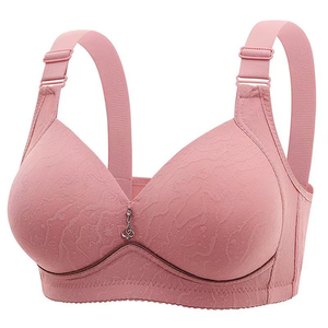Sujetador Push-Up Sin Varillas para Mujer, Copa 3/4, Ajuste Cómodo, Tirantes Ajustables, Tejido Transpirable, Solo Lavado a Mano, Cierre en U, Pedrería - Product Image 1