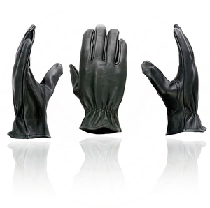 Samroz Sports Men's Black Cowhide Leather Gauntlet Motorcycle Hand <b>Gloves</b> - Product Image 4