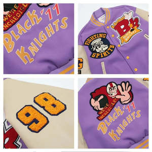 Men's High Quality Trendy Winter Varsity Baseball <b>Jersey</b> <b>Jacket</b> Stand Collar Embroidery High Street Windproof Breathable - Product Image 6