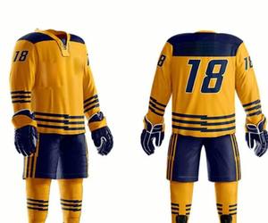 Uniforme de hockey sur glace pour hommes à prix raisonnable, dernière mode, haute qualité, anti-plis, uniforme de hockey sur glace tendance avec le meilleur design - Product Image 4
