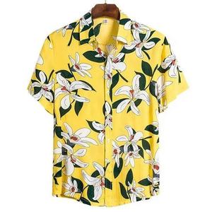 Hawaiian <b>Shirts</b> for <b>Women</b> <b>Tropical</b> Summer Beach Button Short Sleeve Blouses Floral Eco-Friendly Quick Dry Rayon - Product Image 2