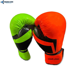 Guantes de Boxeo de Piel Sintética con Logotipo Personalizado, Guantes de Entrenamiento Unisex con Soporte de Velcro para la Muñeca - Product Image 3