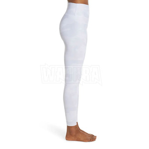 Leggings de yoga et de sport taille haute confortables pour l'entraînement, avec logo personnalisé imprimé par sublimation, style sport, pour la gym, vente en gros, taille élastique - Product Image 2