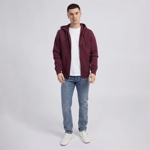 OEM <b>Men's</b> 100% Cotton Fleece Pullover <b>Hoodie</b> Custom Logo Winter Collection Wholesale Bulk <b>Burgundy</b> Hooded - Product Image 1