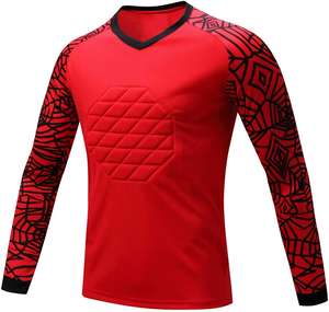 Ensemble de maillot de gardien de but de football pour hommes, sublimation, tenue d'entraînement de football, protection en mousse, kit de gardien de but, uniforme à manches longues - Product Image 2
