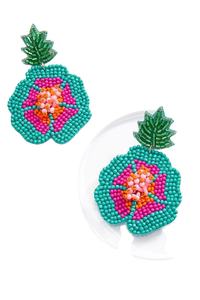 ต่างหูปักลายลูกปัดทำมือน่ารักมีหลายสีสำหรับผู้หญิง - Product Image 2