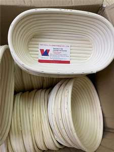 Handmade Rattan Bread Proofing <b>Baskets</b> Round and Oval shape & <b>Rectangular</b> Dough Rising Bowls| Rustic Artisan Baking <b>Basket</b> - Product Image 4