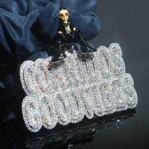 Colgante de Plata de Ley S925 de Alta Calidad, Personalizado, Unisex, Certificado por GRA, Estilo Hip Hop, VVS, con Incrustaciones de Moissanita, Diseño Alienígena - Product Image 2