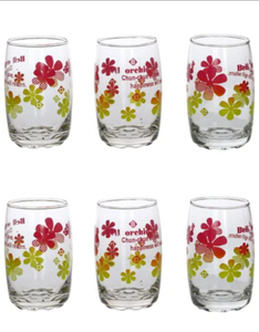 Vaso de Agua con Diseño Impreso, Vaso Decorativo con Estampado Floral, Vaso Impreso, Vaso Decorativo para Agua - Product Image 4