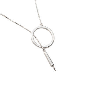 Colgante de Plata S925 con Cadena Vacía para Colgar, Collar de Perlas DIY para Mujer, Accesorios y Componentes de Joyería Personalizados - Product Image 5