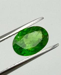 Pierre précieuse naturelle de tsavorite grenat, taille ovale, vert, 2,35 carats, vert intense calibré, pour collectionneur de bijoux - Product Image 3