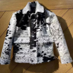 2025 <b>Men's</b> Custom Color <b>Suede</b> Leather Winter <b>Jacket</b> 100% Cow Skin Stand Collar Front Logo Breathable Windproof Eco-Friendly High - Product Image 1