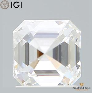 Diamante Cultivado en Laboratorio CVD, Corte Asscher, Color D, Claridad VVS2, 1.50 Quilates, con Certificado IGI, para Colgante Solitario de Lujo - Product Image 4