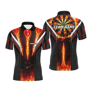Chemises de polo de billard pour hommes, personnalisées, imprimées numériquement, de haute qualité, 100% polyester - Product Image 6