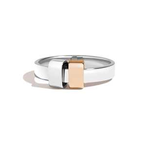Men's Wedding Band Modern Sliding Wrap <b>Ring</b> Minimalist Overlapping Stacking Bands Wholesale <b>14K</b> 18K Solid <b>Gold</b> 4mm Factory Price - Product Image 3