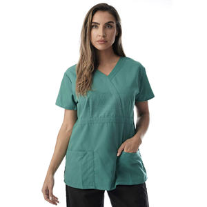 Blusas Médicas Ultra Suaves de Lona para Mujer, Uniformes de Enfermería con Bolsillos, Unisex para Adultos, Sin Costuras, para Uso Hospitalario - Product Image 5