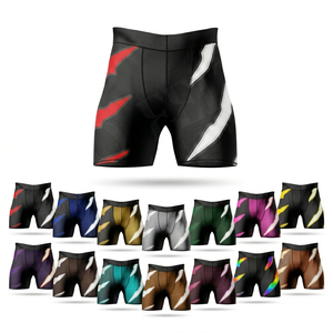 Pantalones Cortos de Compresión para Entrenamiento de MMA y Kickboxing, Personalizados, de Poliéster y Spandex, con Bolsillos Laterales, Alta Calidad, OEM ODM - Product Image 1