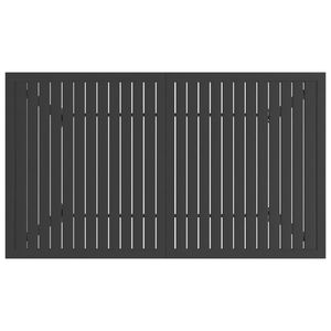 Tavolo da Esterno in Acciaio Verniciato a Polvere Antracite, Elegante e di Media Dimensione, per Uso in Giardino - Product Image 4