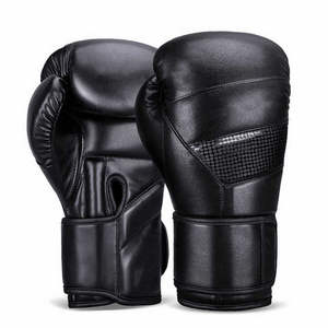Service OEM, gants de boxe professionnels, logo personnalisé, gants d'entraînement en PU avec bandage pour les mains, gants de boxe durables pour hommes - Product Image 3
