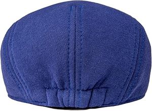 Gorra de béisbol unisex de algodón azul de 5 paneles, ajustada, de color sólido, informal, para adultos, primavera, verano, para hombre - Product Image 2