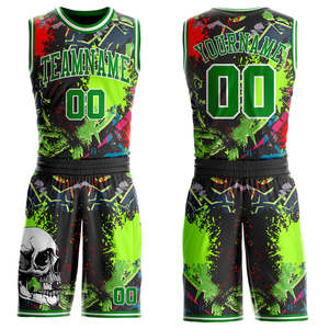 Nuevo Uniforme de Baloncesto al por Mayor OEM, Material 100% de Alta Calidad, Colores Personalizados, Diseño Elegante, Impresión Sublimada - Product Image 1