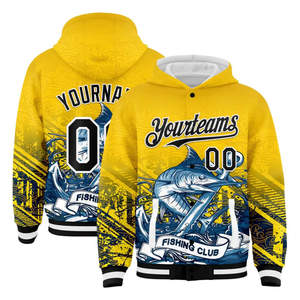 New Latest Design Sports Hoodie Custom Made High Quality 100% Cotton Full Sublimation Breathable Eco-Friendly Dolphin Fish Print - Product Image 1