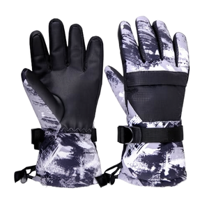 Gants en cuir unisexes imperméables à écran tactile avec contrôle de la température chauffante, pour l'hiver, le ski, la neige, le camping - Product Image 5