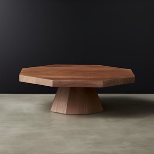 Support à gâteau hexagonal en bois fait main décoratif pour gâteaux et pâtisseries faits maison, événements festifs et présentation sur table - Product Image 2