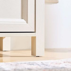 Commode haute rustique en bois style ferme, 5 tiroirs, organisateur de chambre à coucher pour salon, commodes élégantes style ferme - Product Image 4