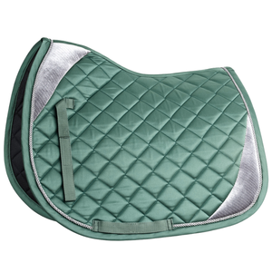 แผ่นรองอานม้าแบบไม่มีโครงยึดของ ARMANDIOUS INDUSTRIES ระบายอากาศได้ดี ผลิตจากผ้าฝ้าย ไมโครไฟเบอร์ และโพลีเอสเตอร์ สำหรับขี่ม้าแบบตะวันตก ดรอสเซจ และอังกฤษ - Product Image 1