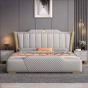 ชุดห้องนอนไม้สักแท้สุดหรูหราสไตล์ร่วมสมัยจาก Kiky Home Furniture Marvellisse เฟอร์นิเจอร์ตกแต่งบ้านคุณภาพพรีเมียมทำมือ - Product Image 1