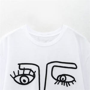 Camiseta de Talla Grande para Mujer, Personalizada, Tejido Transpirable 100% Algodón, Ropa Deportiva, Manga Corta, Camisetas para Mujer 2026 OEM - Product Image 4