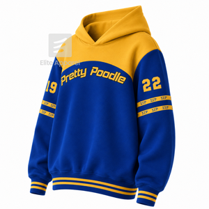 เสื้อฮู้ดซิกม่าแกมมาโรแบบสั่งทำพิเศษ ปักโลโก้ด้านหน้า สีน้ำเงินและสีทอง แขนยาว ผ้าฝ้าย สำหรับผู้หญิง - Product Image 2