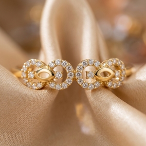 Anillo de compromiso y aniversario de oro macizo de 14K con diamante cultivado en laboratorio de corte brillante para mujer, certificado IGI, regalo de moda - Product Image 2