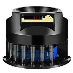 Dispensador y Clasificador de Monedas Automático con Pantalla LED y Tubos para Monedas, Conteo y Organización Eficientes - Product Image 1