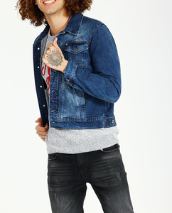 Veste en jean confortable et haute performance pour homme, légère et délavée - Product Image 6